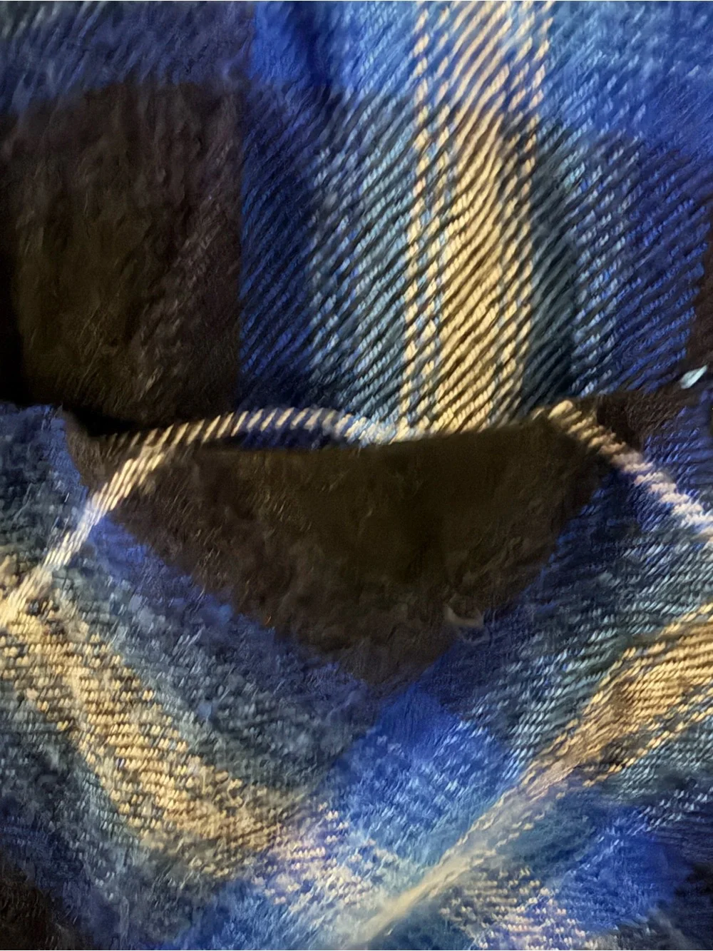 Justice Blue Black Plaid Button-Down Shirt